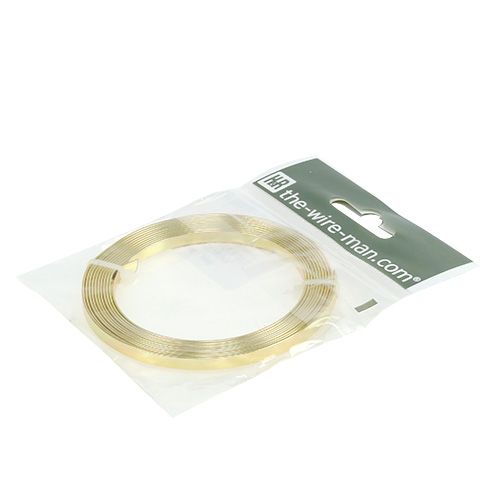 Artikel Aluminium Flachdraht Gold 5mm x 1mm 2,5m