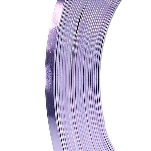 Floristik24 Aluminium Flachdraht Lavendel 5mm 10m