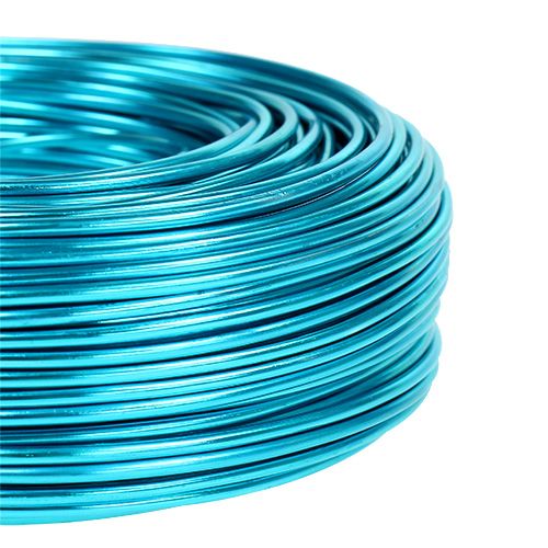Artikel Aluminiumdraht Ø2mm, 500g, 60m, Türkis - Biegsamer Basteldraht für Floristik und DIY-Kreationen