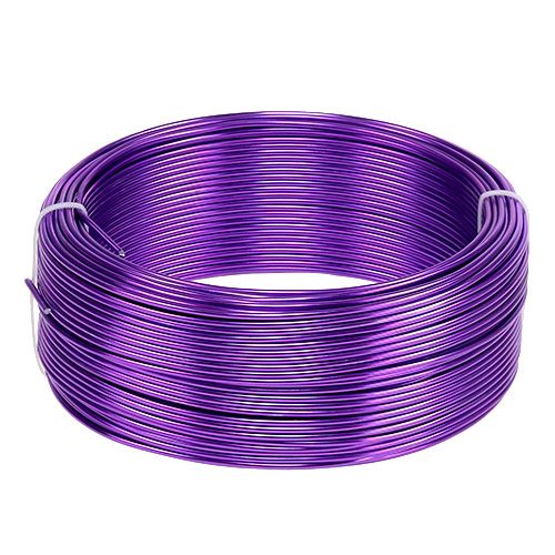 Floristik24 Aluminiumdraht Purple Ø2mm  500g (60m)
