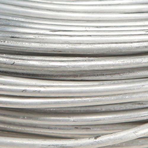 Floristik24 Aluminiumdraht in Silber Metall Basteldraht 2mm 500g