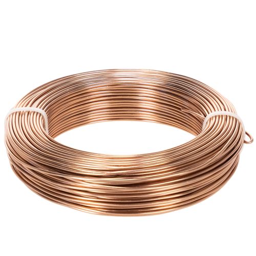 Aluminiumdraht 2 mm Braun 60 m für Basteln und Floristik