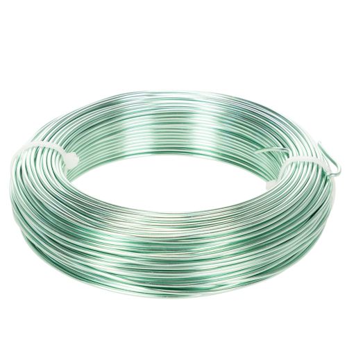 Aluminiumdraht 2 mm 60 m Mintgrün für Basteln und Dekoration