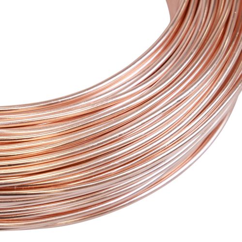 Artikel Aludraht 2mm, 60m, 500g Rosegold - Biegsamer Schmuckdraht zum Basteln, Dekorieren und Floristikbedarf