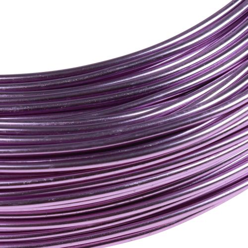 Artikel Aluminiumdraht Lila 2mm für Schmuck & Deko, Lavendelfarbener Basteldraht, 500g - 60m