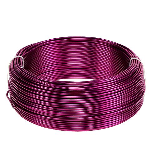 Floristik24 Aluminiumdraht Ø2mm  Pink 500g (60m)