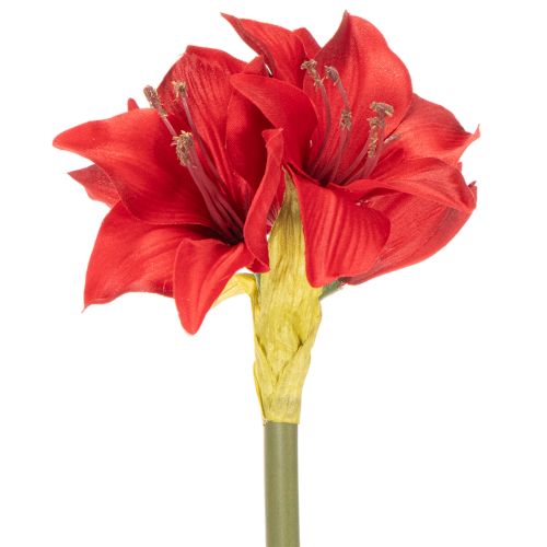 Künstliche Amaryllis Blume Rot mit Stiel 50 cm Weihnachtsdeko | Floristik24.ch