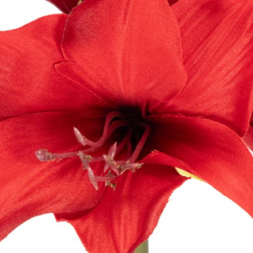 Künstliche Amaryllis Blume Rot mit Stiel 50 cm Weihnachtsdeko | Floristik24.ch