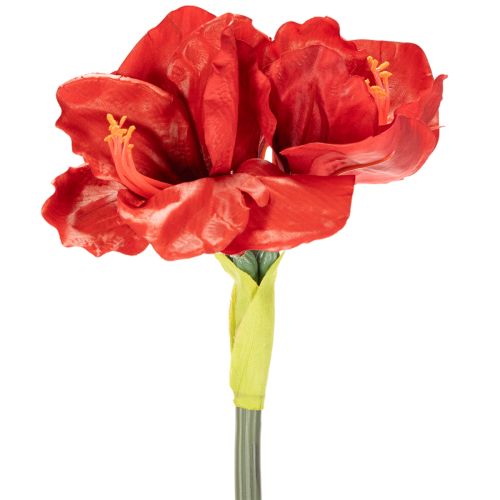 Künstliche Amaryllis in Rot mit langem Stiel, 77 cm | Floristik24.ch