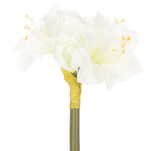 Künstliche Amaryllis Weiss mit Stiel 50cm für Advent und Weihnachten | Floristik24.ch