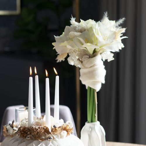 Künstliche Amaryllis Weiss mit Stiel 50cm für Advent und Weihnachten | Floristik24.ch