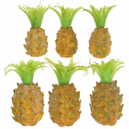 Mini-Ananas künstlich H6,5cm - 8cm 6St