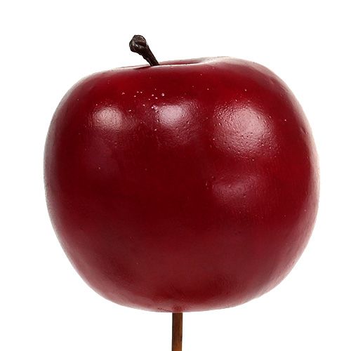 Floristik24 Apfel künstlich Rot Ø7,5cm 6St