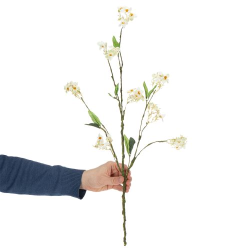 Apfelblütenzweig künstlich Weiss 65 cm Kunststoff | Floristik24.ch