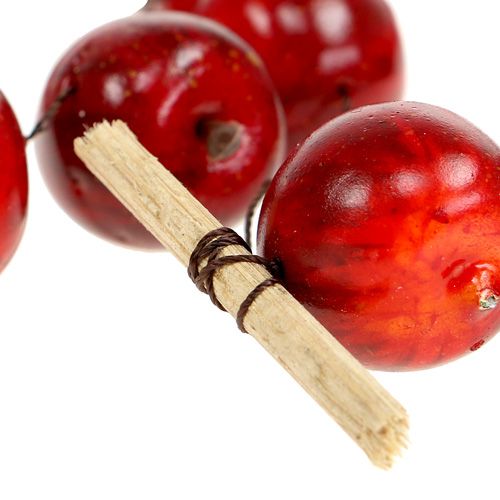 Floristik24 Apfelgirlande rot L 110cm