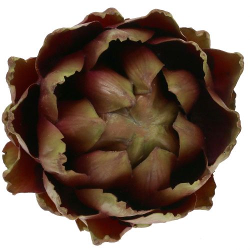 Floristik24 Artischocke Grün, Violett Ø12cm H13cm