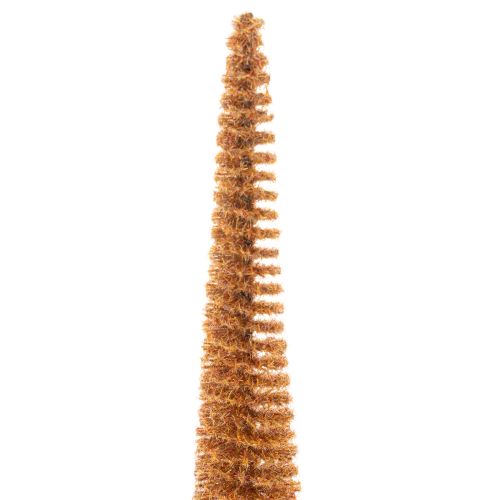 Deko Tannenbaum schlank mit Holzfuss 40cm in Senfgelb 3er-Set | Floristik24.ch