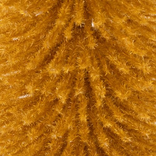 Deko Tannenbaum 80cm Kunststoff Senfgelb mit Holzfuss | Floristik24.ch