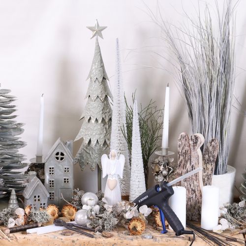 Deko Tannenbaum künstlich 60cm Weissgrau Innenbereich | Floristik24.ch