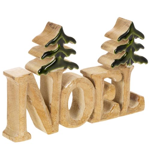 Weihnachtsdeko Aufsteller Noel Holz 18 cm mit zwei Tannen online kaufen | Floristik24.ch