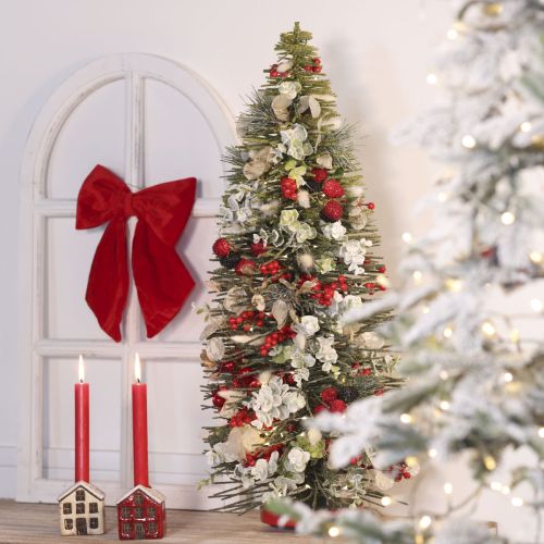 Deko Tannenbaum 90 cm künstlich grün mit Standfuss für Tischdekoration | Floristik24.ch