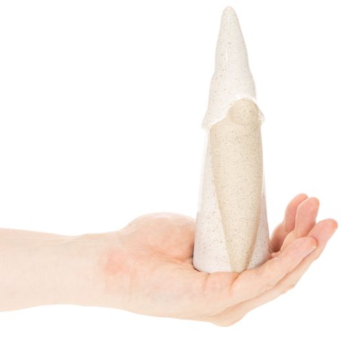Dekofigur Wichtel aus Keramik 18 cm, weiss-grau, 3er-Set | Floristik24.ch