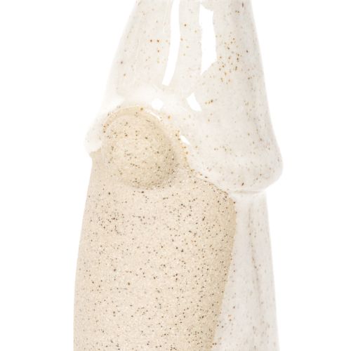 Dekofigur Wichtel aus Keramik 18 cm, weiss-grau, 3er-Set | Floristik24.ch