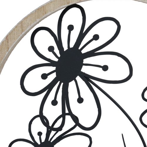 Artikel Metallblumen Tischdeko Holz Metall Frühlingsdeko H19cm