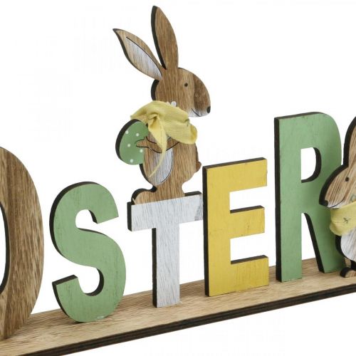 Artikel Aufsteller Ostern, Hasendeko, Tischschmuck aus Holz L40 H21cm