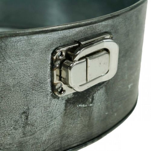 Floristik24 Pflanzgefäß, Deko-Backform, Springform zum Bepflanzen, Metalldeko Ø24cm H7,5cm