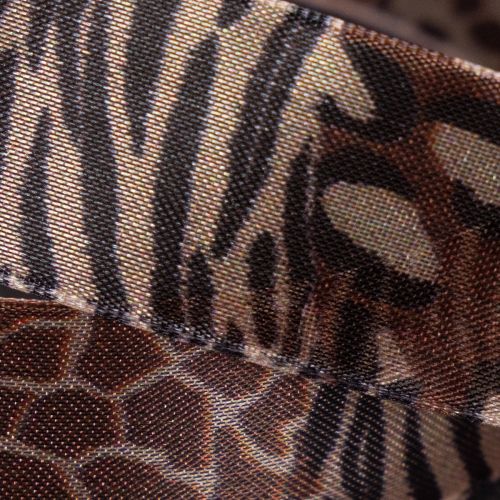 Dekoband 25mm 20m Polyester Animal-Print Leoparden- und Zebramuster für Geschenkverpackungen | Floristik24.ch