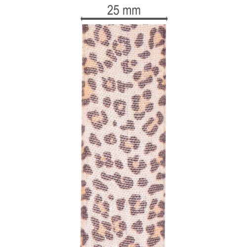 Geschenkband Polyester Leopard 25mm 18m | Floristik24.ch