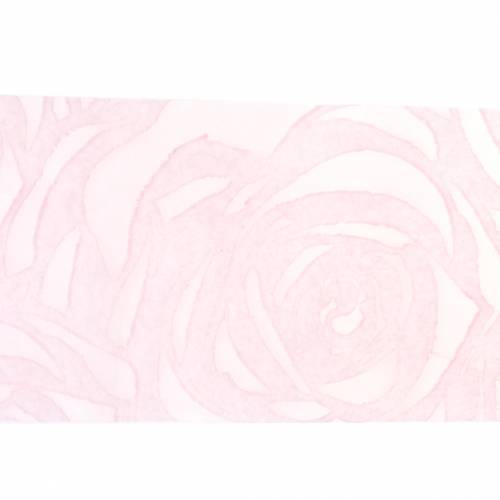 Floristik24 Dekoband Rosen Breit Rosa 63mm 20m