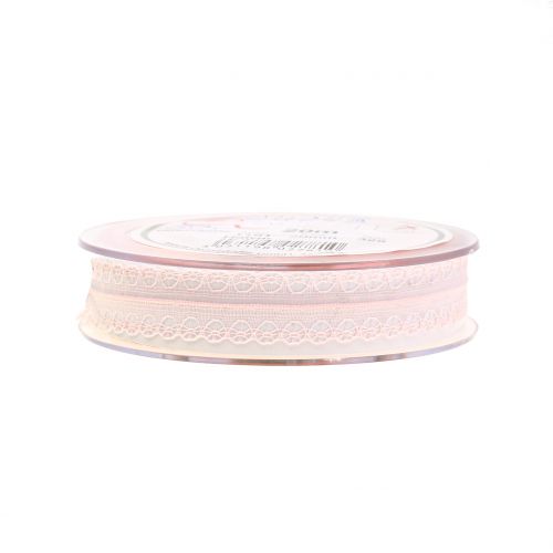 Floristik24 Spitzenband Vintage Rosa 20mm 20m