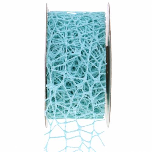 Dekoband Netzband Hellblau Tiffany 40mm 10m
