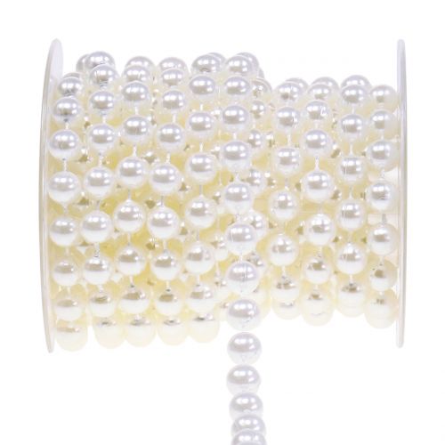 Perlenband Weiß 10mm 6m