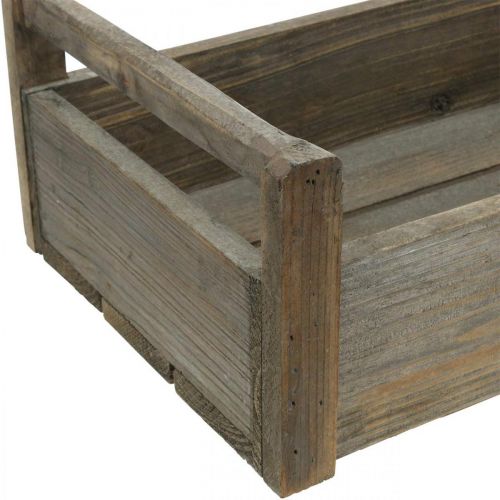 Floristik24 Holzkiste Bastelkiste Shabby Dekokiste Holz 47×28,5×16,5cm