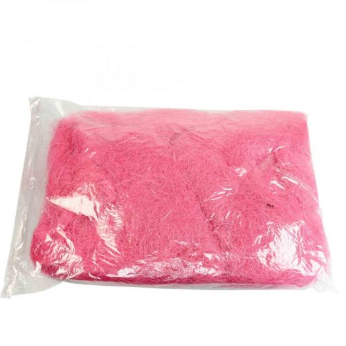 Floristik24 Bastelmaterial, Sisalgras, Naturmaterial Rosa 300g