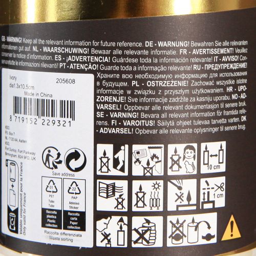 Artikel Baumkerzen Stabkerzen Ø13mm Kerzen Gelb H10cm 22 St