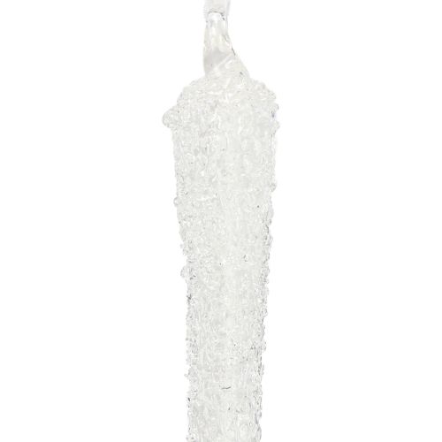 Artikel Baumschmuck Eiszapfen Glas Deko zum Hängen 19cm 3 St