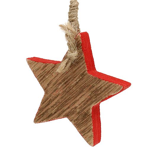 Floristik24 Baumschmuck Mix Rot, Natur 7cm - 9cm 9St