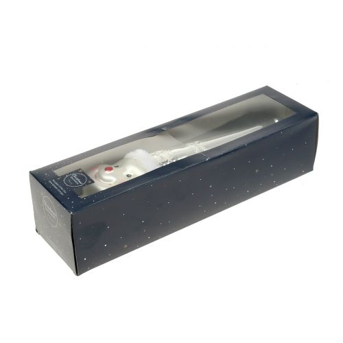 Floristik24 Baumspitze Glas Schneemann 30cm