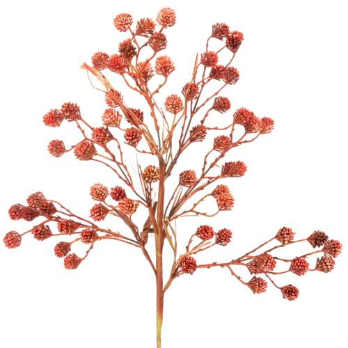 Künstlicher Beerenzweig aus Kunststoff 68 cm in Rot und Rosa für herbstliche Dekoration