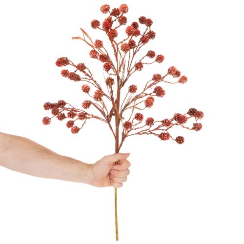 Künstlicher Beerenzweig aus Kunststoff 68 cm in Rot und Rosa für herbstliche Dekoration | Floristik24.ch