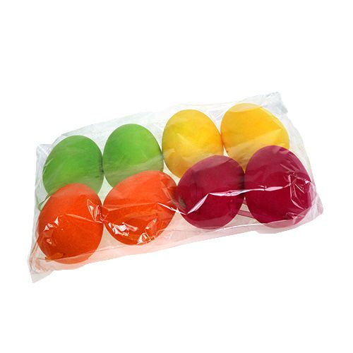 Floristik24 Beflockte Deko-Eier 12cm 8 St