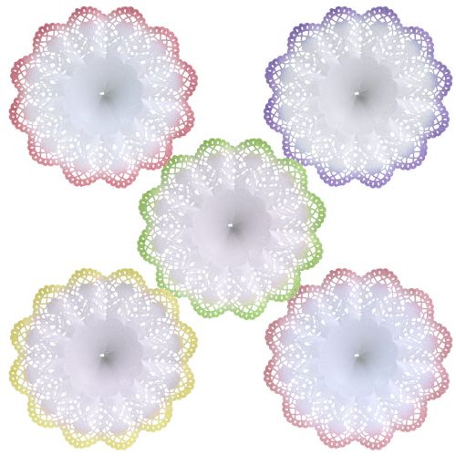 Floristik24 Biedermeier-Manschetten Batik Ø20,5cm 25 St