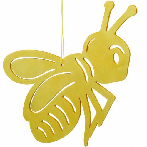 Artikel Holzfigur Biene, Frühlingsdeko, Honigbiene zum Aufhängen, Deko-Insekt 6St