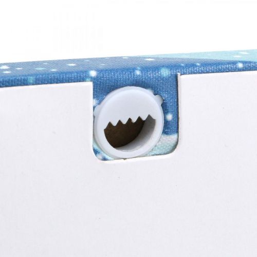 Artikel LED Bild Weihnachten Weihnachtsmann mit Schneemann LED Wandbild 38x28cm