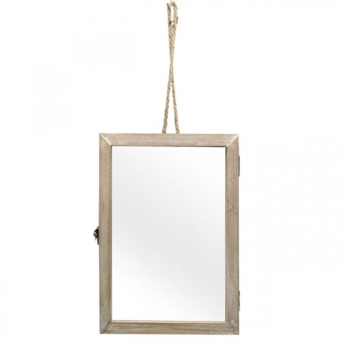 Dekorahmen mit Hohlraum, Herbarium zum Hängen, DIY Holzdeko 29×20cm