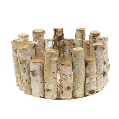 Floristik24 Pflanzschale aus Birkenästen H14cm Ø24cm